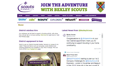 Desktop Screenshot of bexleyscouts.org.uk